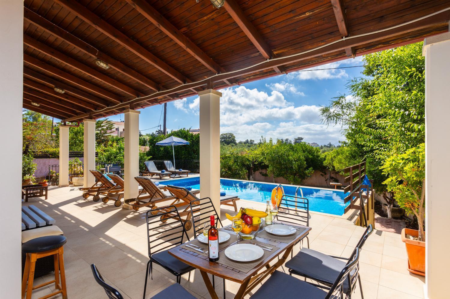 Villa Maro Large Private Pool Ac Wifi Kefalas Ngoại thất bức ảnh